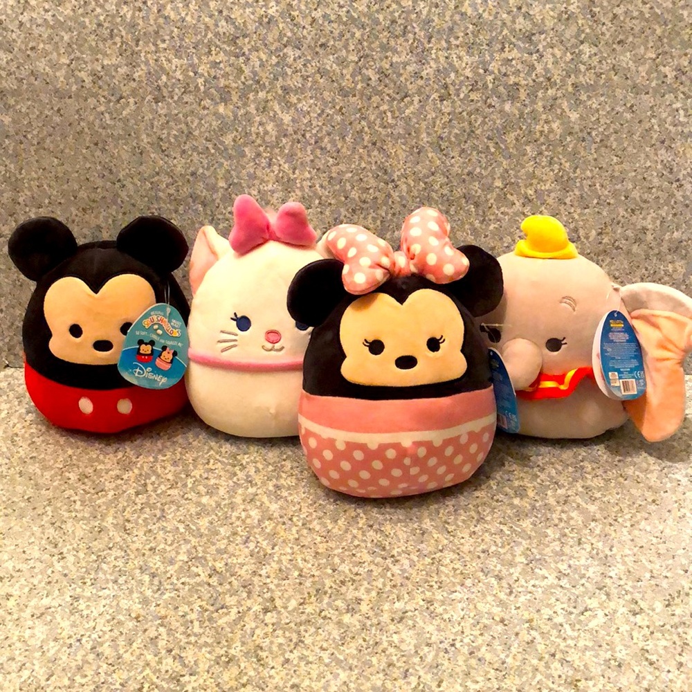 Squishmallows!! Mickey-Minnie-Marie-Dumbo!! Awesome gift!!   Sooooo cute!!! NEW!